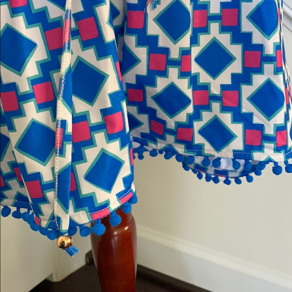 Preppy Tracy Negoshian Pom Pom Tiana dress NWT L - Picture 7 of 8